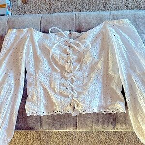 Astr the label corset top eyelet